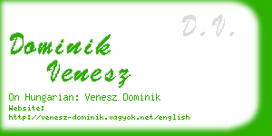 dominik venesz business card